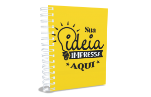 Agenda 2025 Personalizada Capa Dura - Miolo sulfite 75g 15x21 4x0  Capa dura, Laminação fosca, brilho ou holografica frente, Wire-o branco 