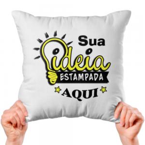 Almofada Personalize do seu Jeito Almofada Branco 30x30cm ou 40x40cm Colorido Sublimação  