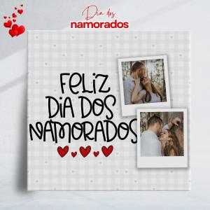Azulejo Dia dos Namorados com Foto - mod. 05ad Azulejo Branco 15x15cm e 20x20cm Colorido Sublimação  