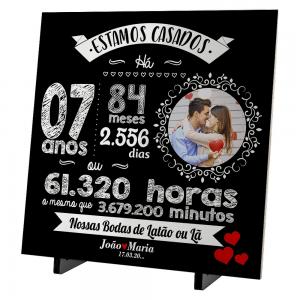 Azulejo Personalizado Bodas Casamento - mod. 03dv