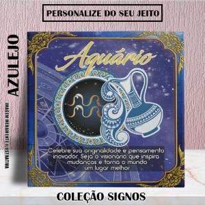 Azulejo Personalizado Signo Aquário