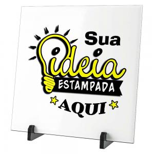 Azulejo Personalize do seu Jeito Azulejo Branco  Colorido Sublimação  