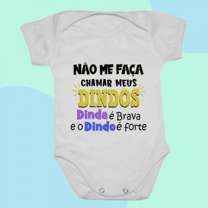 Body Bebê Não Me Faça Chamar Meus Dindos