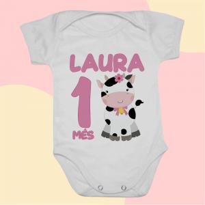 Body Bebê Personalizado  Vaquinha - Menina ou Menino