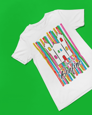 Camiseta Senhor do Bonfim - mod02 Tecido 100% Poliéster - Anti-pilling Estampa Colorida A3  Sublimação  