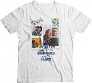 Camiseta Personalizada Dia dos  Pais com Foto mod 02AD
