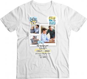 Camiseta Personalizada Dia dos  Pais com Foto mod 04AD