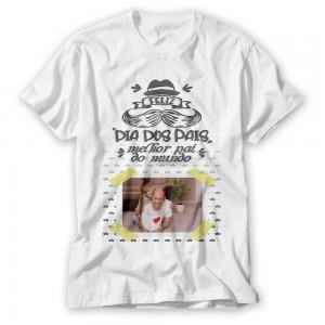 Camiseta Personalizada Dia dos Pais com Foto mod 07vt