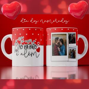 Caneca Dia dos Namorados com Foto - mod. 04ad Caneca Porcelana 96x200mm Colorido Sublimação  