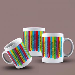 Caneca Lavagem do Bonfim - mod. AM04 Caneca Porcelana / Polímero 95,5x200 Branca Sublimação  