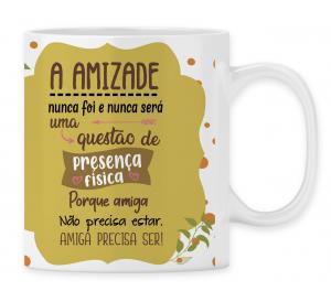 Caneca Personalizada Amizade com Foto - mod DV01 Caneca Porcelana 95x200 4x0 Sublimação  Coloque a foto da sua amiga