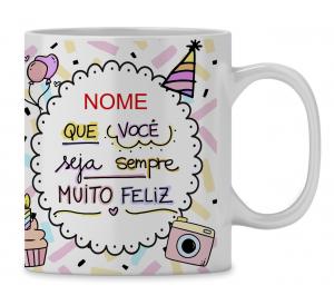 Caneca  Personalizada Aniversário - mod. PD02