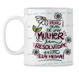 Caneca Personalizada Dia da Mulher - mod DV02 Caneca Porcelana 95x200 4x0 Sublimação  