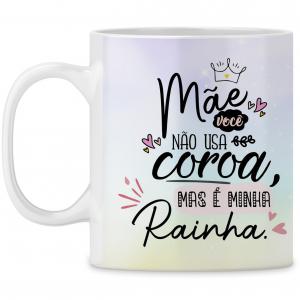 Caneca  Personalizada Dia das Mães com foto - mod. LD01 Caneca Porcelana 95,5x205 Branca Sublimação  