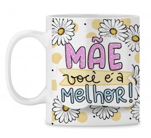 Caneca  Personalizada Dia das Mães - mod. PD06 Caneca Porcelana 95,5x200 Branca Sublimação  