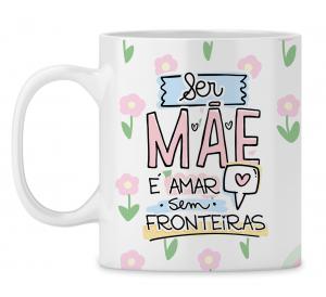 Caneca  Personalizada Dia das Mães - mod. PD08 Caneca Porcelana 95,5x205 Branca Sublimação  
