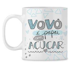 Caneca  Personalizada Dia dos Avós - mod. PD05 Caneca Porcelana 95,5x200 Branca Sublimação  