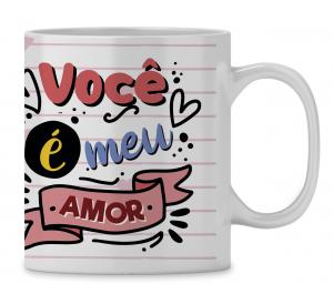 Caneca  Personalizada Dia dos Namorados com foto - mod LD08 Caneca Porcelana 96x200 Branca Sublimação  