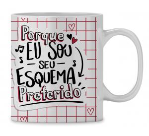 Caneca  Personalizada Dia dos Namorados com foto - mod PD10 Caneca Porcelana 96x200 Branca Sublimação  