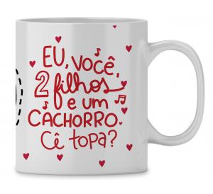 Caneca  Personalizada Dia dos Namorados com foto - mod PD14 Caneca Porcelana 96x200 Branca Sublimação  