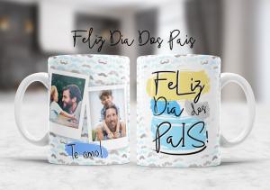 Caneca Personalizada Dia dos Pais Foto - mod. AD06 Caneca Porcelana 95,5x200 Branca Sublimação  