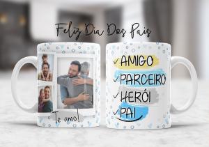 Caneca Personalizada Dia dos Pais Foto - mod. AD07