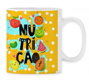 Caneca Personalizada Nutrição - mod PD10 Caneca Porcelana 95,5x200 4x0 Sublimação  