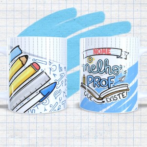 Caneca Personalizada para o Dia do Professor- mod 01 Caneca Porcelana 95,5x200 4x0 Sublimação  