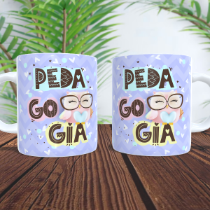 Caneca  Personalizada Pedagogia -mod PD14 Caneca Porcelana 95x205 Branca Sublimação  