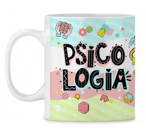 Caneca Personalizada Psicologia - mod PD13 Caneca Porcelana 95,5x200 4x0 Sublimação  