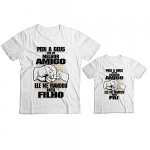 Kit Camiseta Pai e Filho Dia dos Pais - mod 01dv